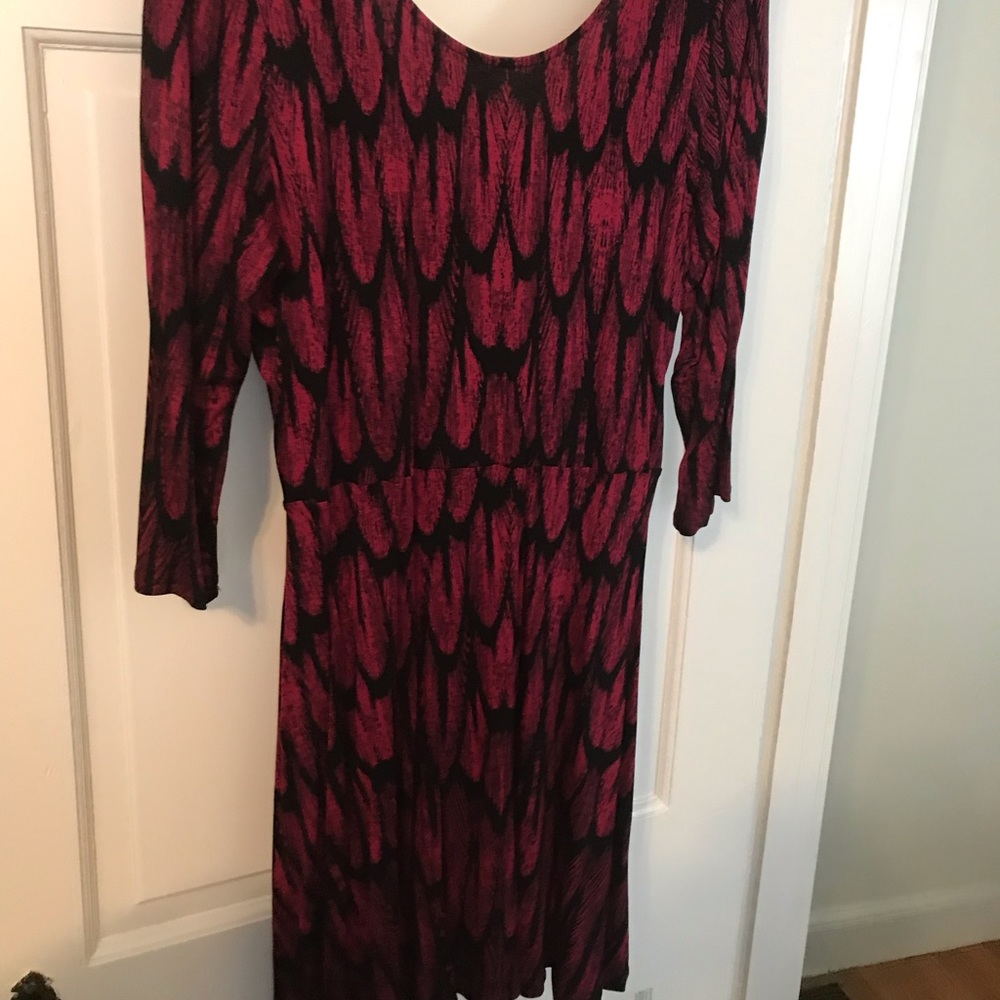 Feather Print Dress